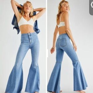Free People light blue Just Float On Flare Jeans size 26